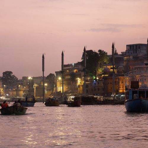 Varanasi: les ghats la nuit 3